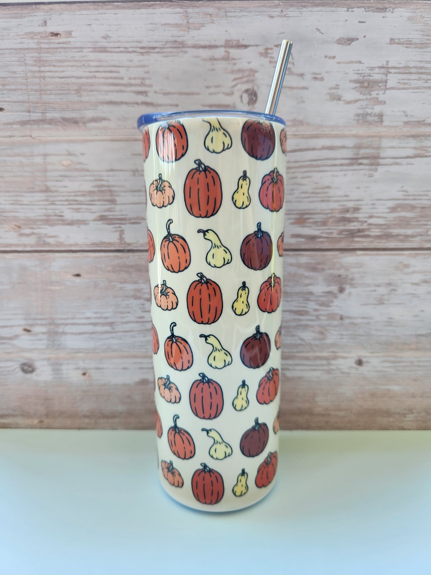 Pumpkin Pattern Tumbler