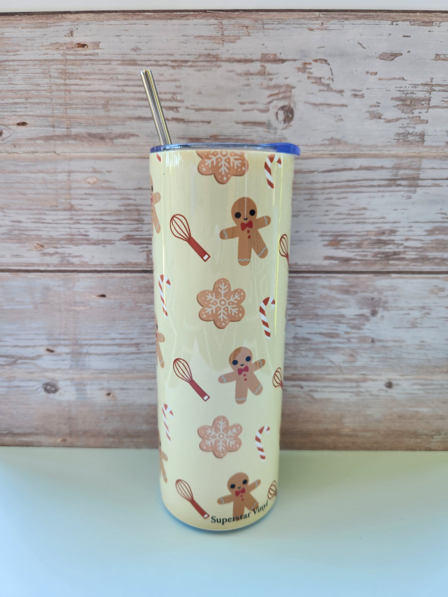 Gingerbread Pattern Tumbler