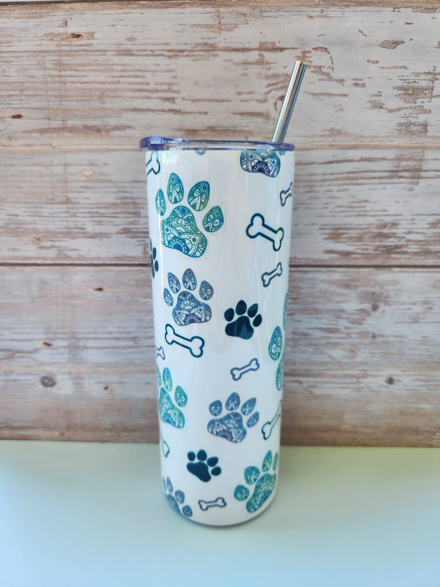 Mandala Paw Print Tumbler