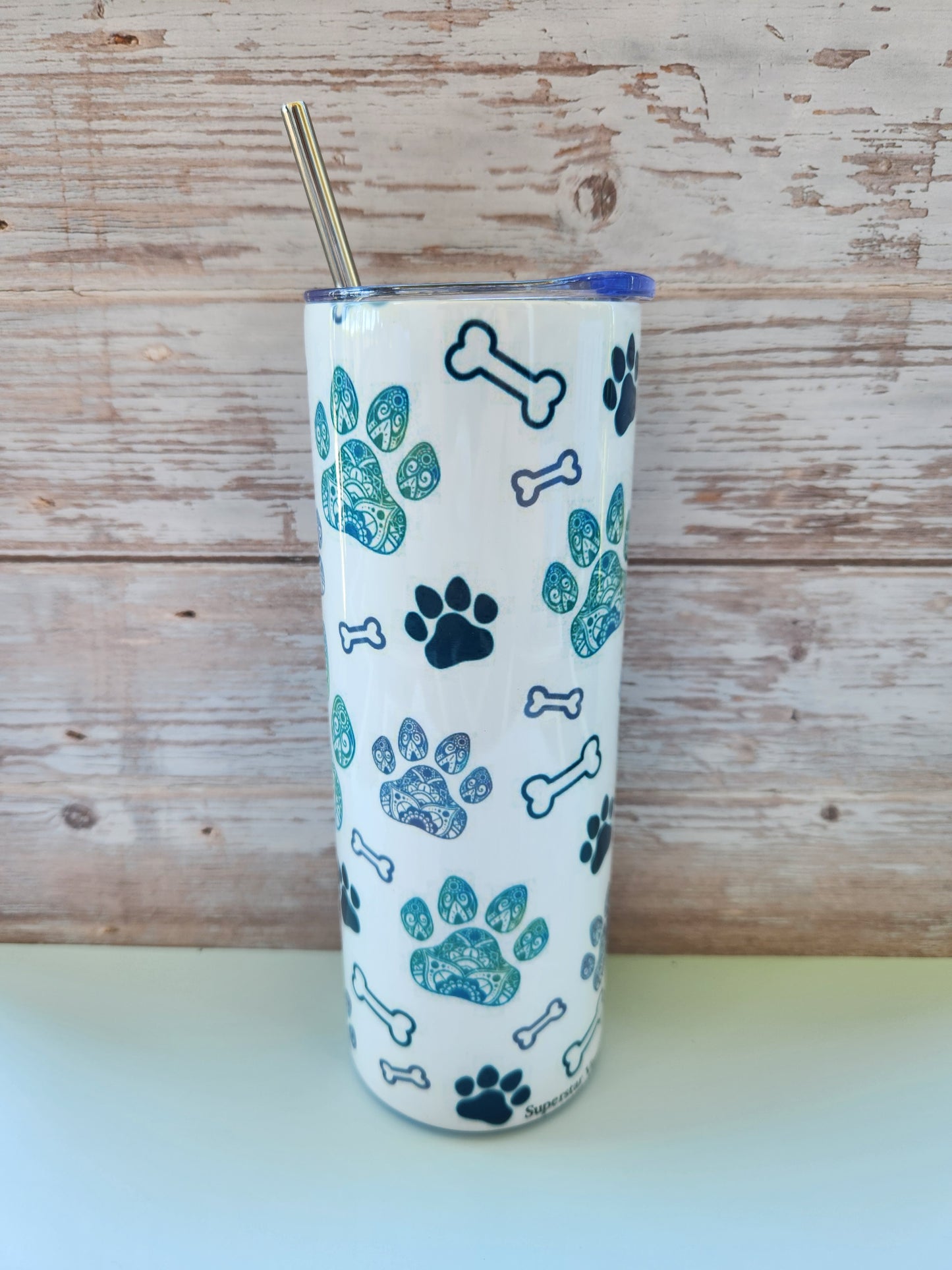 Mandala Paw Print Tumbler