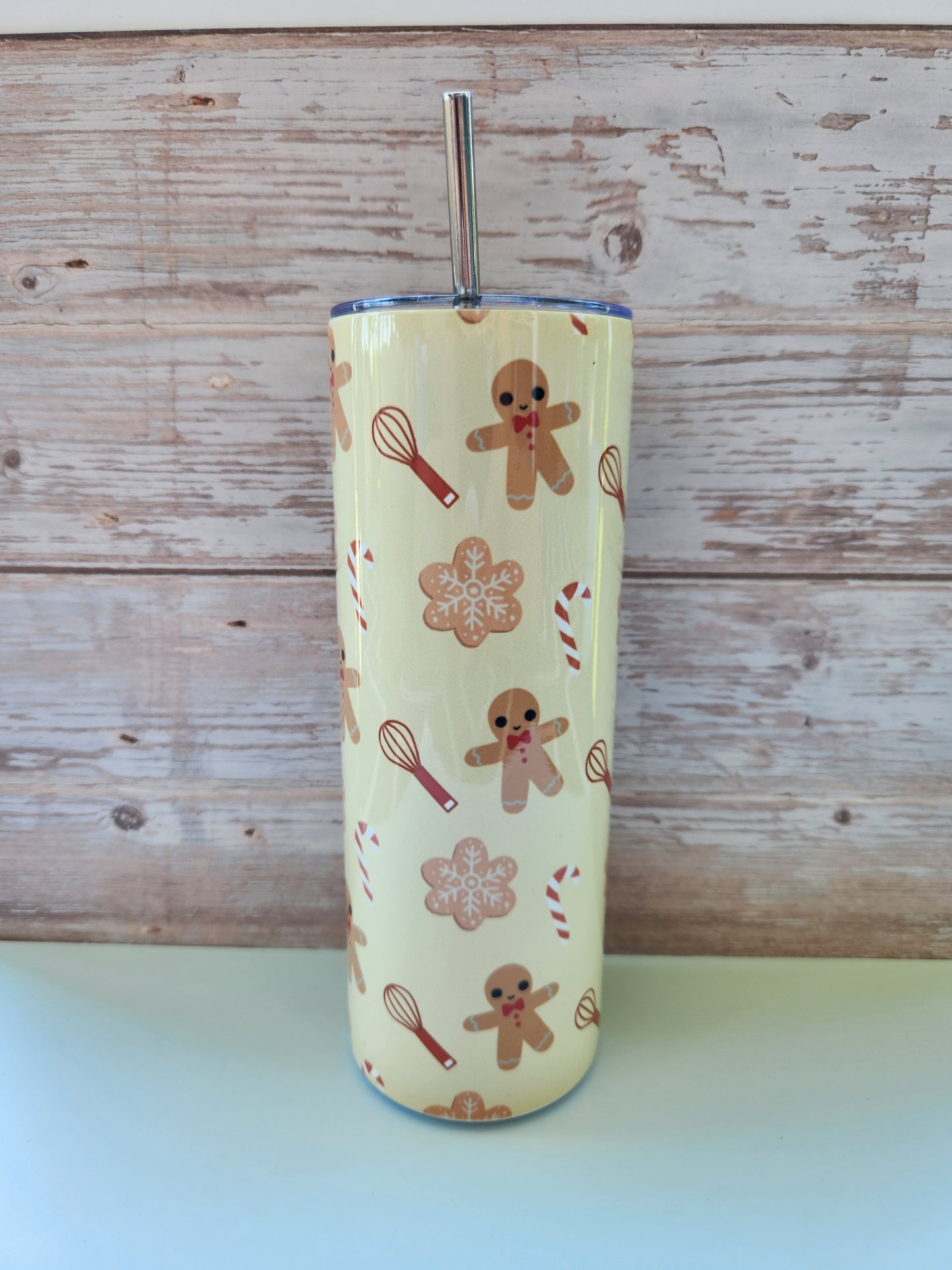 Gingerbread Pattern Tumbler