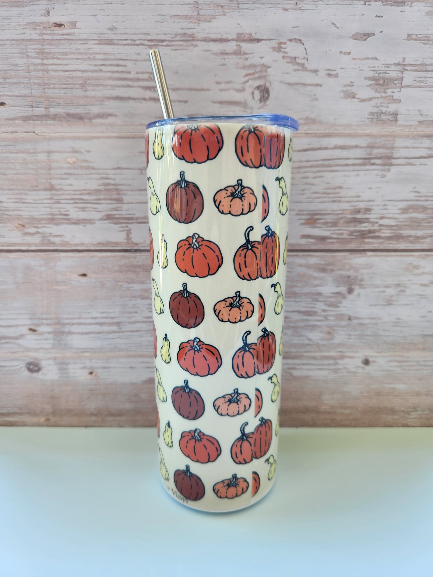 Pumpkin Pattern Tumbler